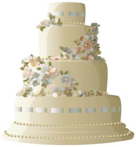 Wedding cake PNG-19463